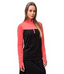 Bluza SENSOR COOLMAX THERMO SWEATSHIRT ZIP W Lady, kolor czarny/koralowy