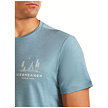 Pánské tričko ICEBREAKER M MER 150 TECH LITE SS TEE PEACEFUL PASS