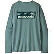 Дамска тениска PATAGONIA W L/S CAP COOL DAILY SHIRT-BOARDSHORT LO Lady, blue sage-light blue sage x-