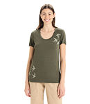 Tricou ICEBREAKER W TECH LITE II SS SCOOP TEE SWARMING SHP Lady