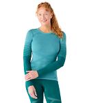 Lenjerie intimă SMARTWOOL W INTRAKNIT THERMAL MRN BL PATTERN CREW Lady