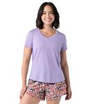 Tričko SMARTWOOL W ACTIVE ULTRALITE V-NECK SHORT SLEEVE Lady