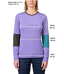 Tricou de damă cu mâneci lungi RAFIKI VIPERA, Chalk violet