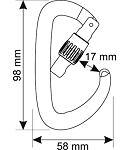 Karabina CAMP ORBIT LOCK ORANGE