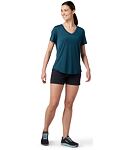 Tričko SMARTWOOL W MERINO SPORT 120 V-NECK SHORT SLEEVE Lady, twilight blue