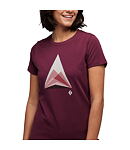 Triko BLACK DIAMOND W MOUNTAIN TRANSPARENCY SS TEE Lady